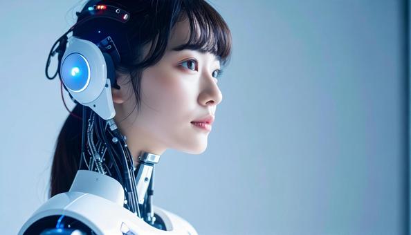美しい女性型サイボーグ(日本人) 美しい女性型サイボーグ(日本人)の写真
