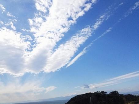 青空と雲 青空と雲の写真
