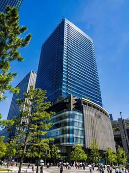 都市景観・うめきた公園より大阪梅田周辺 うめきた公園,緑地,都市公園の写真素材