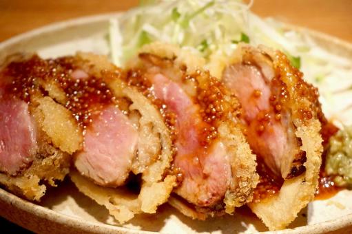 鴨のフライ 鴨のフライ 鴨,揚げ物,フライの写真素材