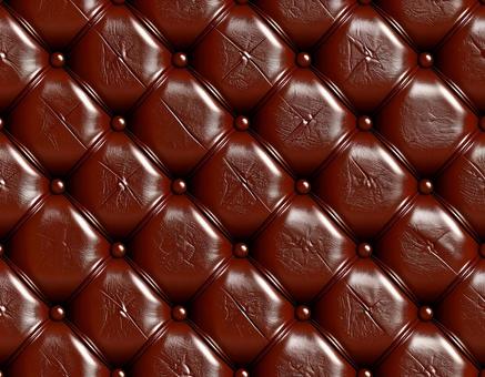 チェスナットキルティング革の写真