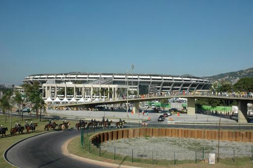 リオのマラカナンスタジアム ブラジル,リオデジャネイロ,マラカナンスタジアムの写真素材
