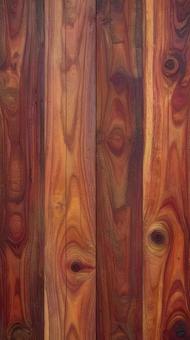 濃い茶色の木目　板材の写真