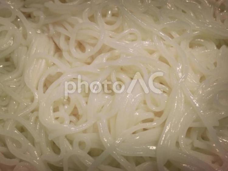 そうめんの拡大写真 そうめん,拡大写真,風合いの写真素材