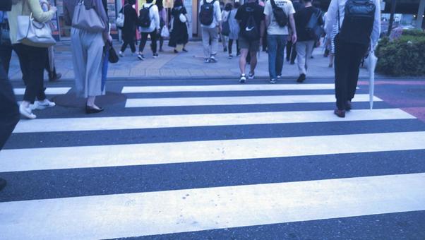 都会の雑踏 都会の雑踏 都会の雑踏,雑踏イメージ,横断歩道の写真素材