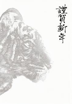 新年賀卡 2022 004, 贺年片, 谨贺新年, 模板, JPG