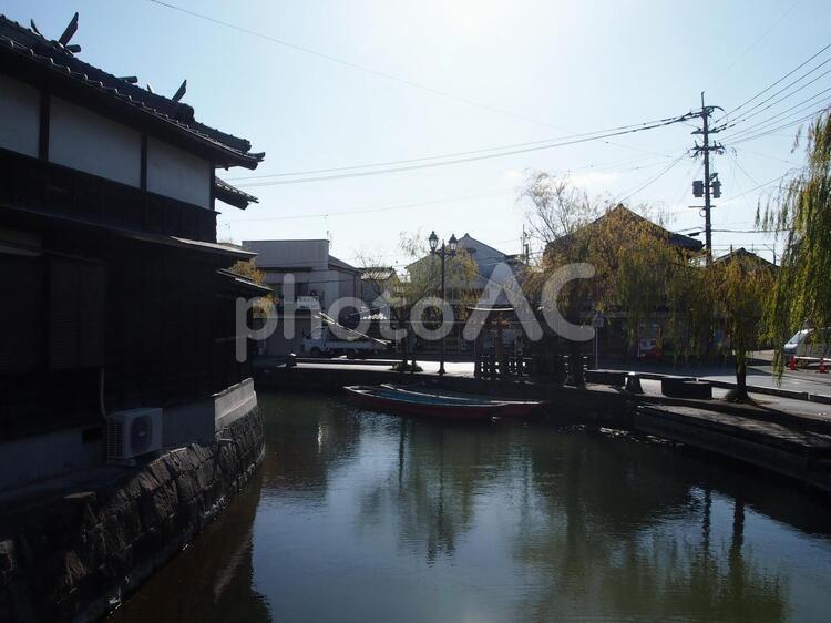 福岡県　柳川市の町並み 福岡県,柳川市,観光の写真素材