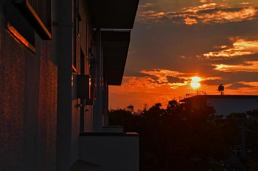 街の夕暮れ。 街の夕暮れ。の写真
