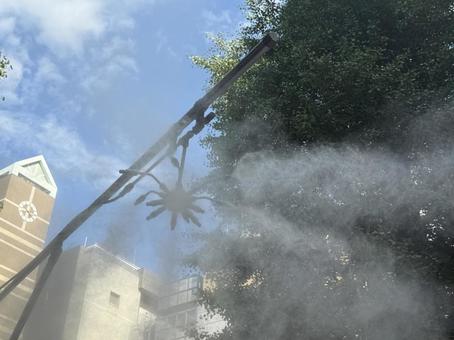 青空にミスト 青空にミストの写真