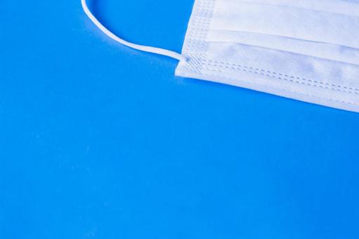 Simple mask on blue background, JPG Simple mask on blue background, JPG