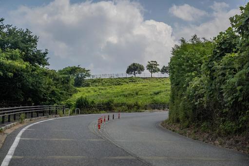 平尾台ドライブ 平尾台ドライブ 平尾台,ドライブ,車窓の写真素材