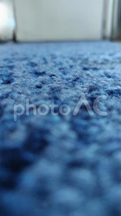 ふかふかの青い絨毯 絨毯,青色,ふかふかの写真素材