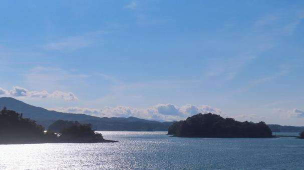熊本　上天草　前島から見た海の景色 熊本,天草,上天草の写真素材
