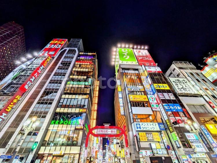 新宿、歌舞伎町 関東,首都圏,地方の写真素材