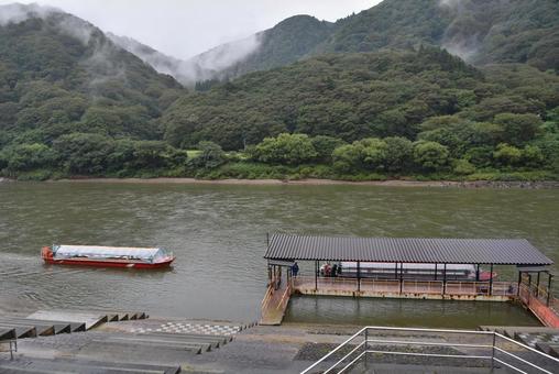 最上川 川下り 最上川 川下り 山形県,最上川,壁紙の写真素材