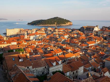 ドゥブロヴニクの旧市街 クロアチア,ドゥブロブニク,旧市街の写真素材