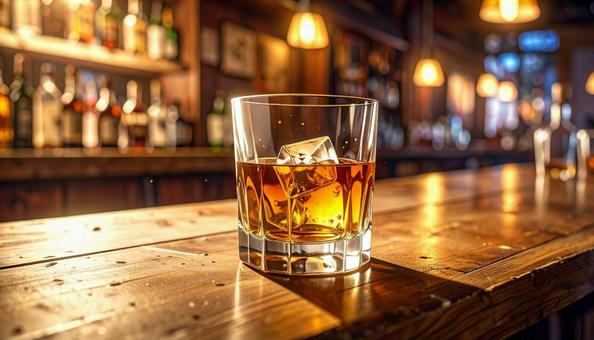 一杯のウィスキーの写真