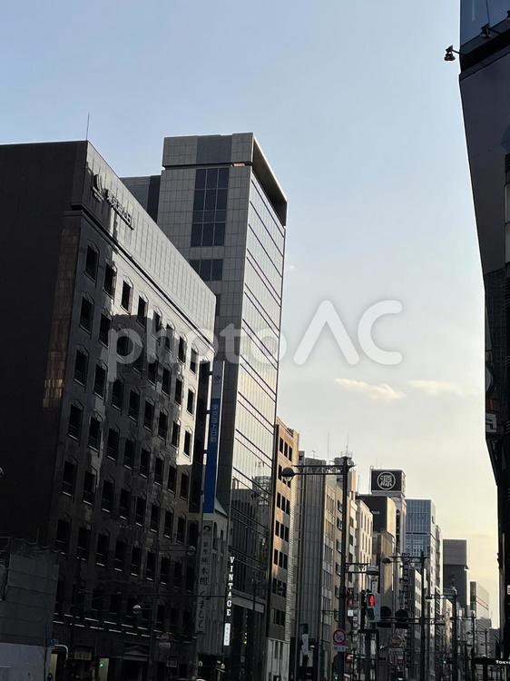 銀座　風景 銀座,風景,オフィスビルの写真素材