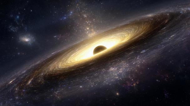 星を飲み込む超大質量ブラックホール 星を飲み込む超大質量ブラックホールの写真