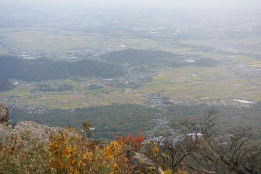 山からの秋の絶景パノラマ 自然,風景,山の写真素材
