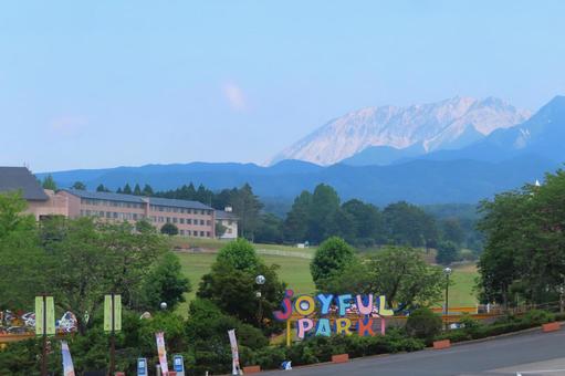 【岡山県】ヒルゼン高原センター 岡山,風景,晴れの写真素材