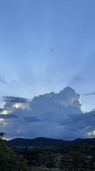 夏の空 入道雲② 夏の空 入道雲②の写真