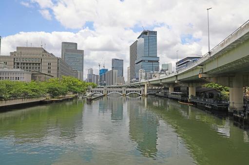 大阪 堂島川と中之島の街並み 大阪 堂島川と中之島の街並み 大阪,中之島,堂島川の写真素材