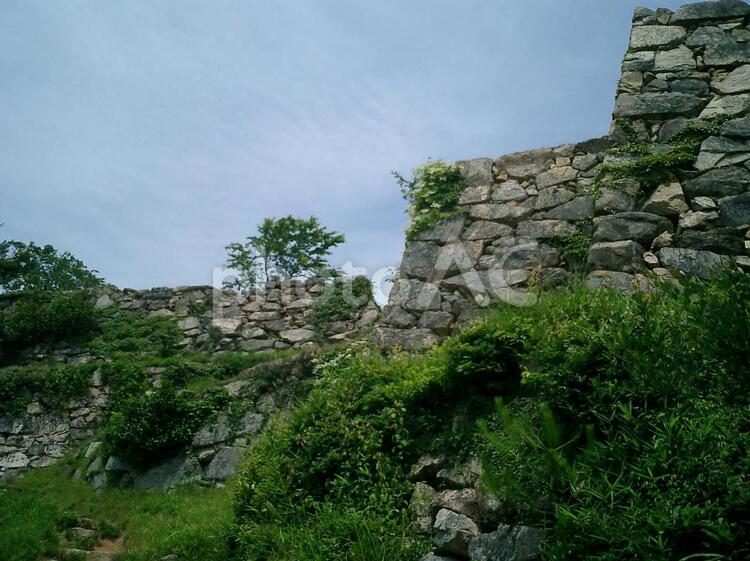竹田城三の丸 竹田城の写真素材