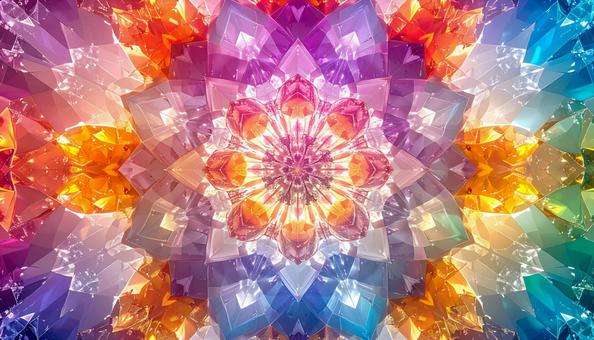 幻想的な万華鏡アート 抽象模様 幻想的な万華鏡アート 抽象模様の写真
