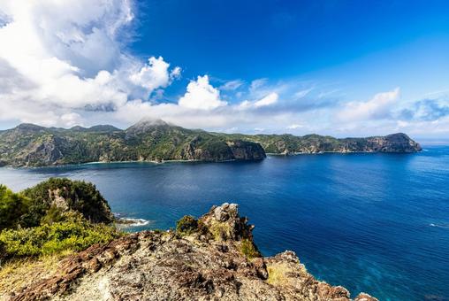 小笠原諸島・父島 長崎展望台から望む絶景 小笠原諸島・父島 長崎展望台から望む絶景 の写真