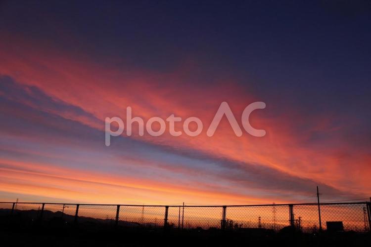 美しい夕焼け 風景,自然,美しいの写真素材
