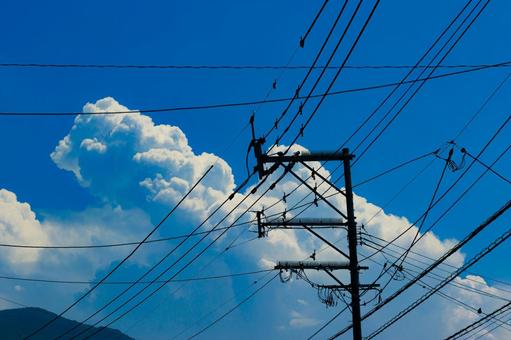 夏の空や雲 夏の空や雲の写真