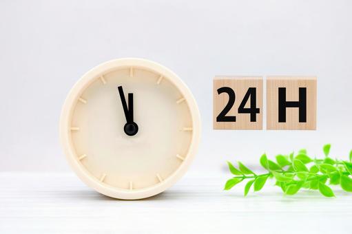 24時間イメージ 24時間,二十四時間,時計の写真素材