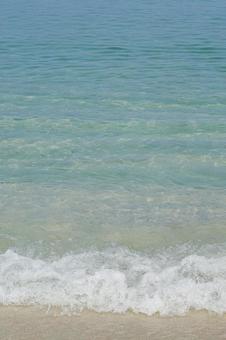 Photo, meer, ein strand, weiße welle, 