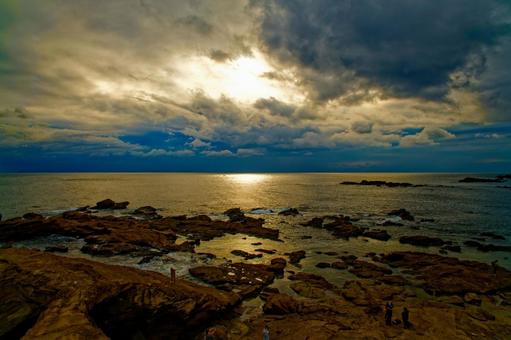 海岸 海岸,海,岩の写真素材