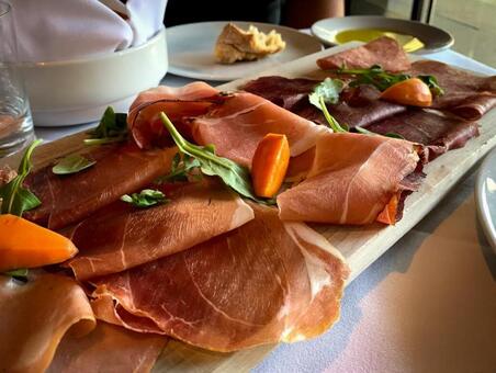 アペタイザー アペタイザー 生ハム,プロシュート,プロシュットの写真素材