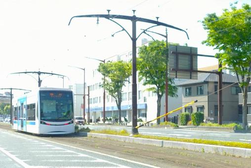 路面電車_豊橋 路面電車,愛知県,豊橋の写真素材