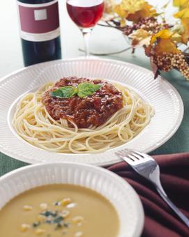 ミートソーススパゲティ ミートソーススパゲティ ミートソース,スパゲティ,パスタの写真素材
