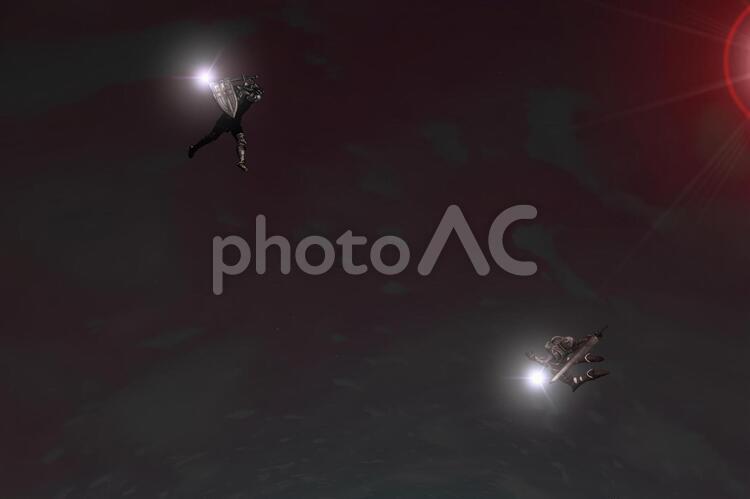 ジャンピング　イン　ザ　スカイ　ファンタジー ジャンピング,スカイ,ファンタジーの写真素材