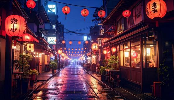 屋台の街並みイメージ 屋台の街並みイメージの写真