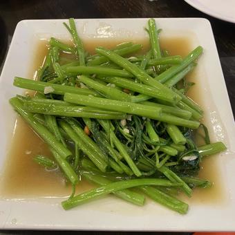 タイ パタヤで食べた空芯菜 タイ パタヤで食べた空芯菜 空芯菜,タイ料理,パタヤの写真素材