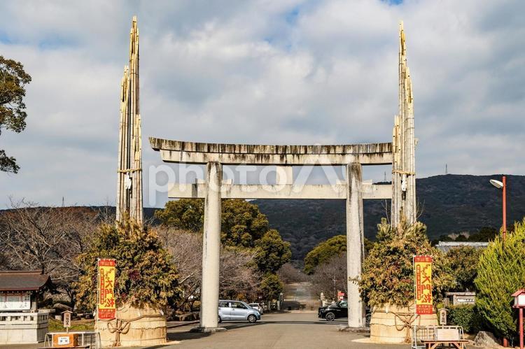 世界一の大門松　橘神社 門松,大門松,橘神社の写真素材