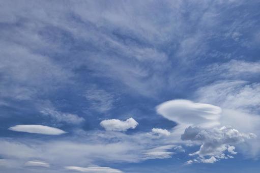 Various clouds floating in the sky, sky, sky, background, JPG