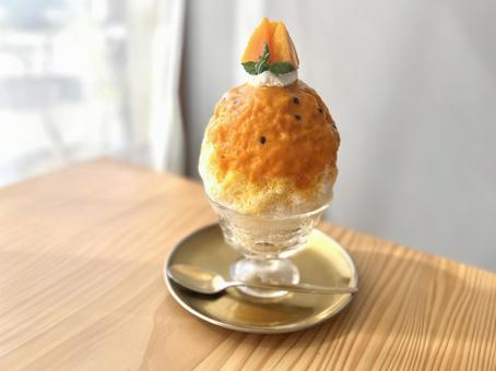 マンゴーのかき氷 かき氷,マンゴー,デザートの写真素材