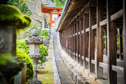 岡山　吉備津神社の風景 吉備津神社,神社,岡山の写真素材