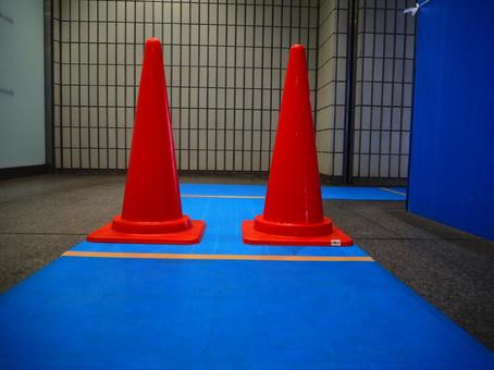 Two traffic cones, JPG