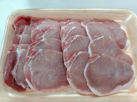 豚ロース生姜焼き用切り身 豚ロース生姜焼き用切り身,豚肉,生姜の写真素材