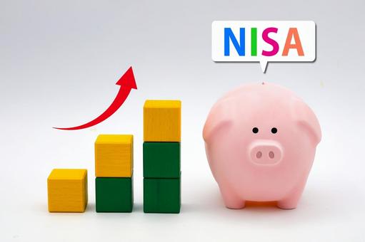 NISAで資産が増えるイメージ NISAで資産が増えるイメージ nisa,投資,ニーサの写真素材