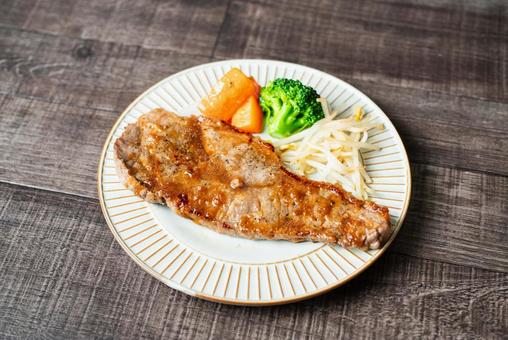 ステーキの引き ステーキの引き ステーキ,牛肉,ビーフの写真素材
