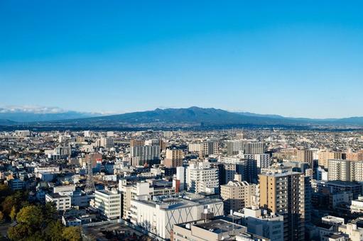 高崎市役所の展望室からの眺め４ 高崎市,市役所,展望の写真素材